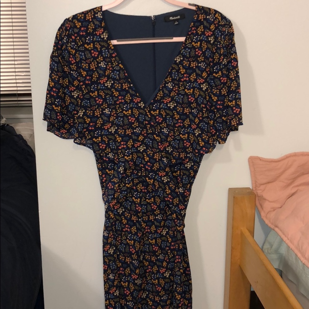 Madewell cross front mini-dress in mini-dress